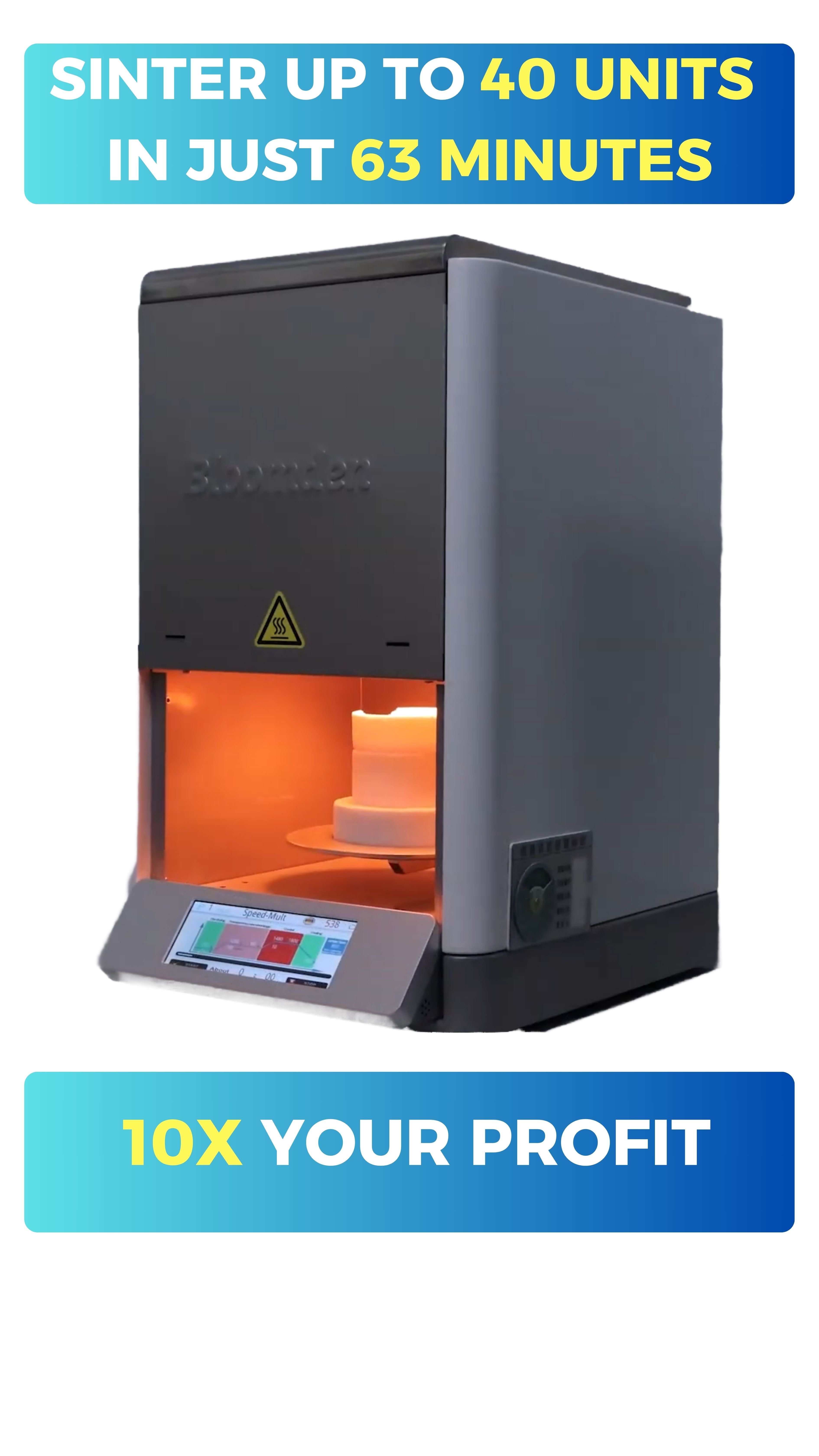 🔥Ultrafast Sintering Furnace (200º/min)🔥